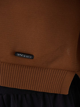 To b. by agnès b. 【Outlet】WS91 PULLOVER クルーネックニットプルオーバー ブラウン