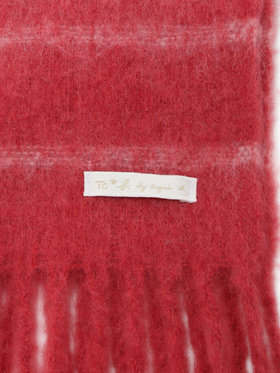 To b. by agnès b. 【Outlet】ボーダー マフラー ピンク