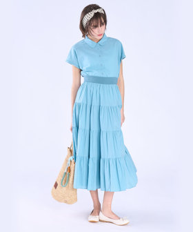 To b. by agnès b. コットン モダン マニッシュ シャツ ブルー系その他