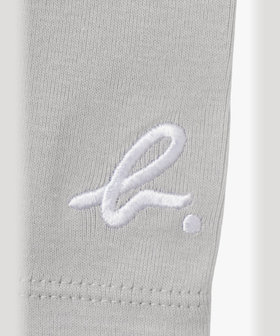 ENFANT ユニセックス キッズ "b." ロゴ コットン フルレングス レギンス グレー
