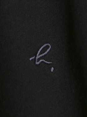 HOMME メンズ メンズ ”b.”ロゴ 刺繍 コットン スウェット フーディー ”Porto” ブラック