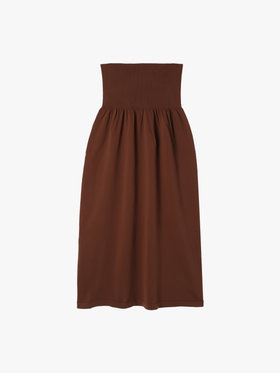 To b. by agnès b. 【Outlet】WW46 JUPE パフィーニットスカート ブラウン