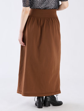 To b. by agnès b. 【Outlet】WW46 JUPE パフィーニットスカート ブラウン