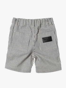 ENFANT ベビー ベビー ストライプ コットン ハーフ パンツ "Poches" ネイビー