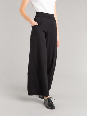 FEMME ウィメンズ J000 PANTALON コットンワイドパンツ ブラック