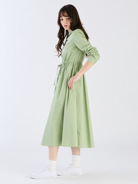 To b. by agnès b. 【Outlet】ロングスリーブシャツドレス グリーン系その他