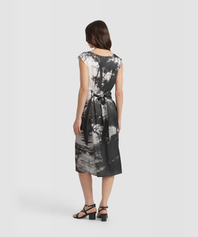 FEMME ウィメンズ フォトプリント コットン ノースリーブ ワンピース "Cap D’Antibes" マルチ