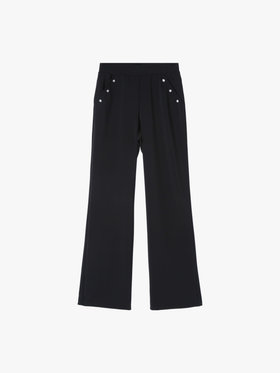 FEMME ウィメンズ ジャージー ワイドパンツ ”Sailor” ブラック