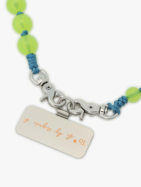 To b. by agnès b. 【Outlet】ビーズ モバイル ショルダーストラップ ライトグリーン