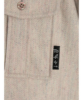 To b. by agnès b. ウール 長袖 ミックスボーイズシャツ ピンク