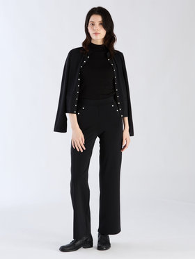 FEMME ウィメンズ ジャージー ワイドパンツ ”Sailor” ブラック