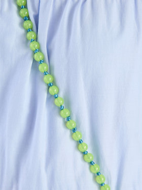 To b. by agnès b. 【Outlet】ビーズ モバイル ショルダーストラップ ライトグリーン