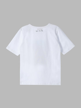 ENFANT ユニセックス キッズ プリント 半袖 アーティスト Tシャツ "Castelbajac" ホワイト