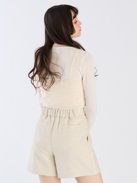 To b. by agnès b. 【Outlet】スパングルニットキャミ アイボリー