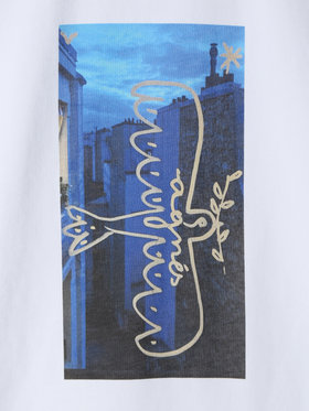 ENFANT ユニセックス キッズ プリント 半袖 アーティスト Tシャツ "Castelbajac" ホワイト