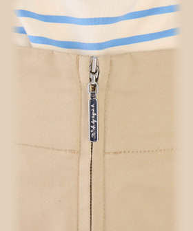 To b. by agnès b. ストレッチ チノ ジップ タイトスカート ベージュ