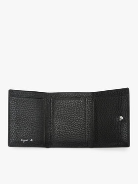 VOYAGE メンズ バッグ＆ウォレット レザー 三つ折り ウォレット ABH05-02 ブラック