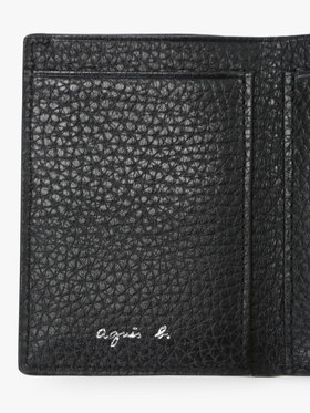 VOYAGE メンズ バッグ＆ウォレット レザー 三つ折り ウォレット ABH05-02 ブラック