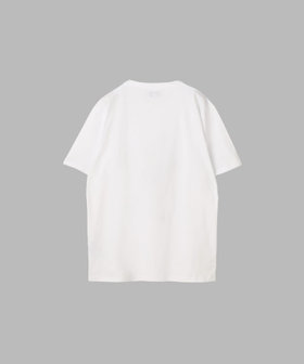 FEMME ウィメンズ アイコニック プリント コットン 半袖 Tシャツ "Point d'Ironie" ホワイト