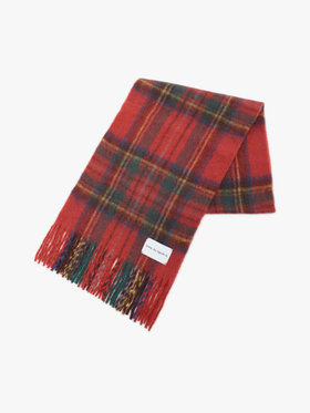 To b. by agnès b. タータンチェック マフラー レッド