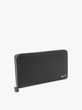 VOYAGE メンズ バッグ＆ウォレット レザー ラウンドジップ ロングウォレット ABH05-03 ブラック