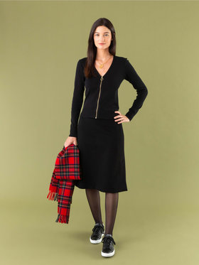 FEMME ウィメンズ J155 CARDIGAN Vネックカーディガン ブラック