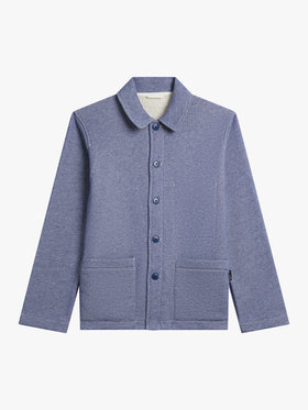 HOMME メンズ メンズ コットン 長袖 ジャケット "Mandarin" ブルー系その他