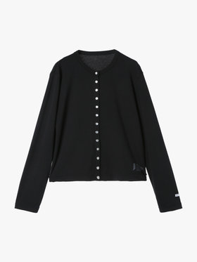FEMME ウィメンズ W agnes b.×HH LIFA Merino Cardigan Pressions ブラック