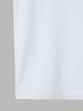 ENFANT ガールズ キッズ リボン プリント コットン 半袖 Tシャツ "Iris" ホワイト