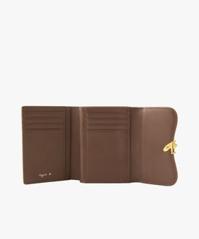 VOYAGE ウィメンズ バッグ＆ウォレット レザー 三つ折り ウォレット"Ingrid" ZAW03-01 ブラウン