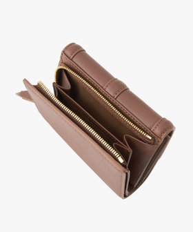 VOYAGE ウィメンズ バッグ＆ウォレット レザー 三つ折り ウォレット"Ingrid" ZAW03-01 ブラウン