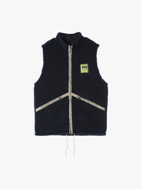 FEMME ウィメンズ agnes b. x HELLY HANSEN コウデンシ ファイバーパイル ベスト ネイビー