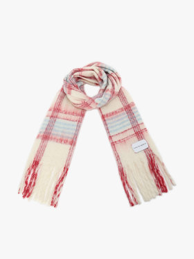 To b. by agnès b. チェック マフラー レッド