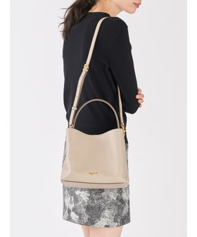 VOYAGE ウィメンズ バッグ＆ウォレット レザー 2way ミディアム トートバッグ "Christelle" ABS01-01 ベージュ
