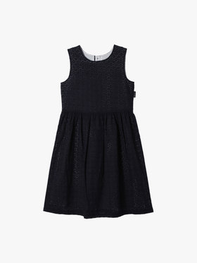 ENFANT ガールズ キッズ 花柄レース コットン ノースリーブ ワンピース ブルー