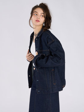 To b. by agnès b. To b. by agnes b. x RED CARD TOKYO オーバーサイズデニムジャケット ブルー