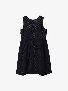 ENFANT ガールズ キッズ 花柄レース コットン ノースリーブ ワンピース ブルー