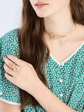 To b. by agnès b. 【Outlet】フラワー リング ゴールド