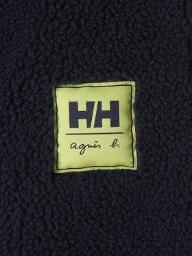 FEMME ウィメンズ agnes b. x HELLY HANSEN コウデンシ ファイバーパイル ベスト ネイビー