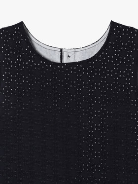 ENFANT ガールズ キッズ 花柄レース コットン ノースリーブ ワンピース ブルー