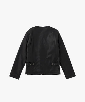 ENFANT ユニセックス キッズ 長袖 カーディガンプレッション ブラック