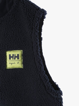 FEMME ウィメンズ agnes b. x HELLY HANSEN コウデンシ ファイバーパイル ベスト ネイビー