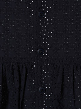 ENFANT ガールズ キッズ 花柄レース コットン ノースリーブ ワンピース ブルー