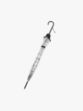 FEMME ウィメンズ AB03 PARAPLUIE 手描き文字柄ビニール傘 ブラック