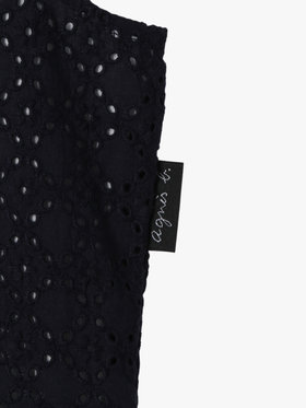 ENFANT ガールズ キッズ 花柄レース コットン ノースリーブ ワンピース ブルー