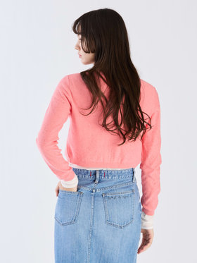 To b. by agnès b. 【Outlet】スパングルニットカーディガン ピンク