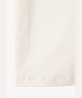 FEMME ウィメンズ プリント オーガニックコットン 半袖 Tシャツ "Australie" ホワイト