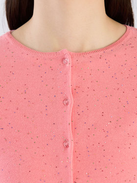 To b. by agnès b. 【Outlet】スパングルニットカーディガン ピンク