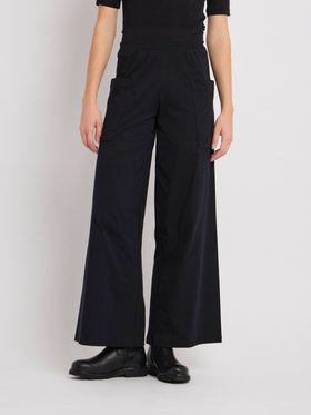 FEMME ウィメンズ コットン ジャージー ワイドパンツ ”New Mathis” ブラック