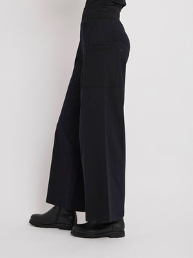 FEMME ウィメンズ コットン ジャージー ワイドパンツ ”New Mathis” ブラック